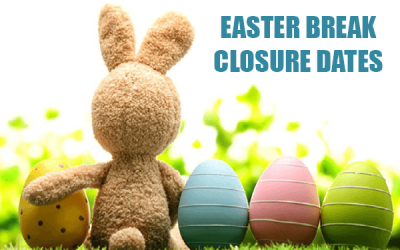 EASTER CLOSURE TIMES