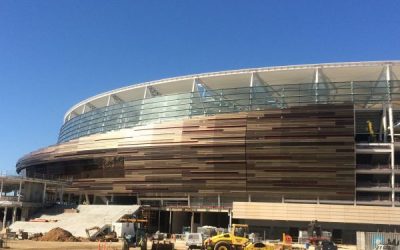 Sapphire Completes Anodising on Perth Stadium Facade